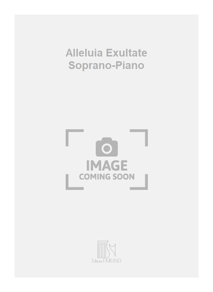 Alleluia Exultate Soprano-Piano